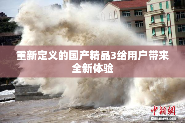 重新定义的国产精品3给用户带来全新体验