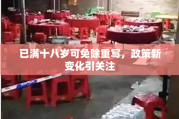 已满十八岁可免除重写，政策新变化引关注