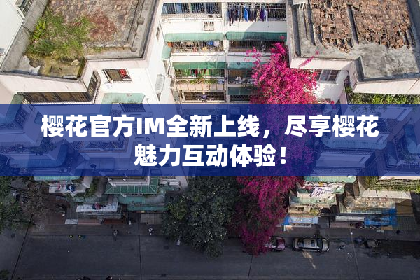 樱花官方IM全新上线，尽享樱花魅力互动体验！