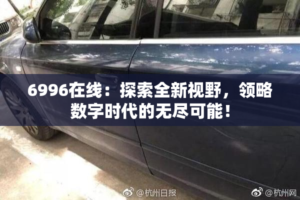 6996在线：探索全新视野，领略数字时代的无尽可能！