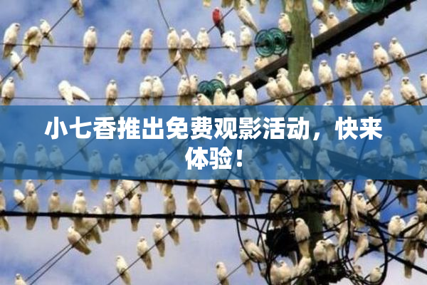 小七香推出免费观影活动，快来体验！