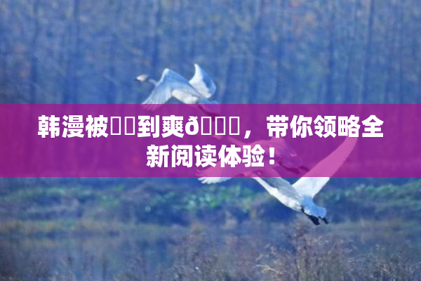 韩漫被❌‌到爽🔞，带你领略全新阅读体验！