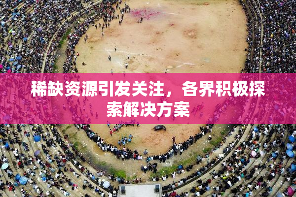 稀缺资源引发关注，各界积极探索解决方案