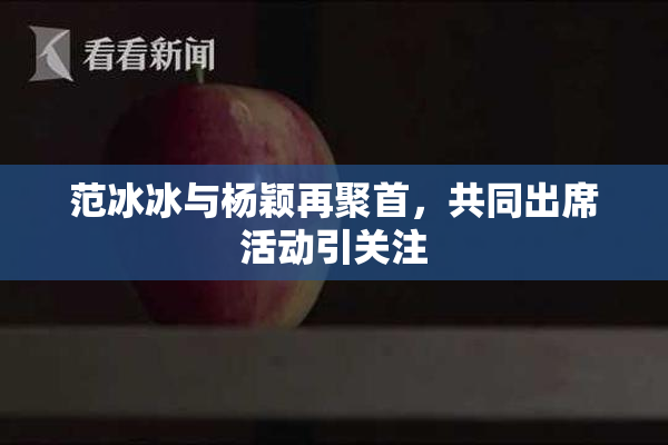 范冰冰与杨颖再聚首，共同出席活动引关注
