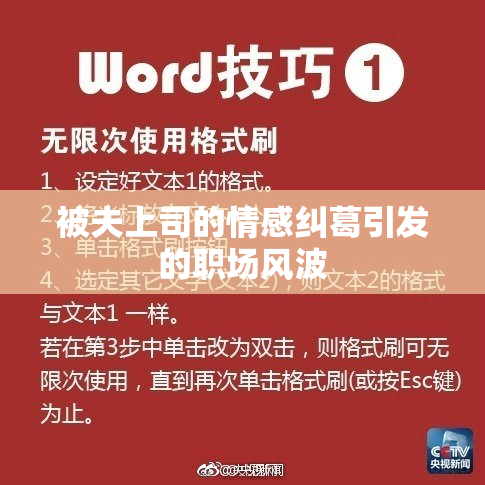 被夫上司的情感纠葛引发的职场风波