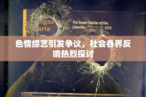 色情综艺引发争议，社会各界反响热烈探讨