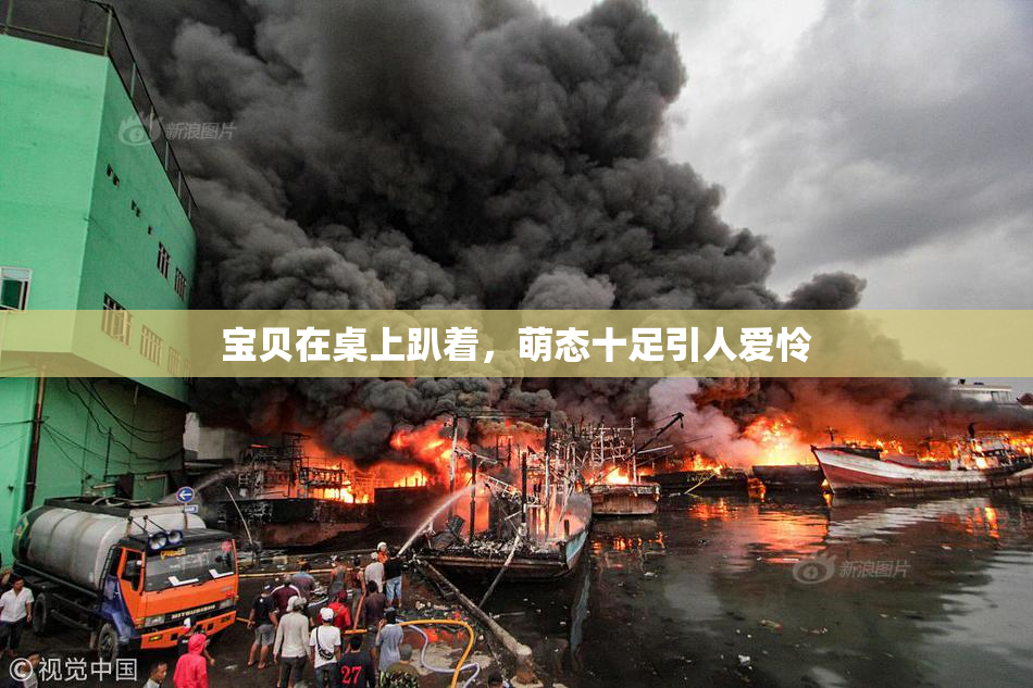 宝贝在桌上趴着，萌态十足引人爱怜