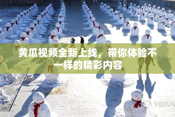 黄瓜视频全新上线，带你体验不一样的精彩内容