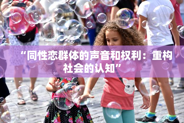 “同性恋群体的声音和权利：重构社会的认知”