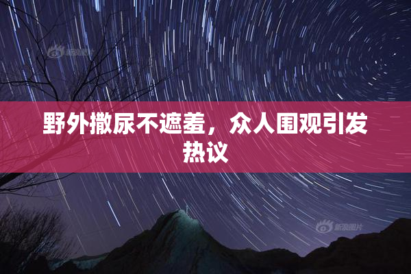 野外撒尿不遮羞，众人围观引发热议