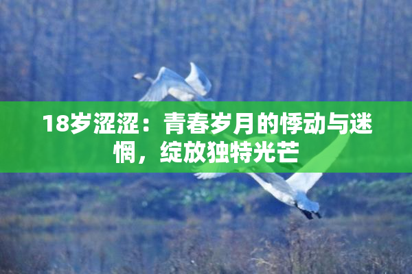 18岁涩涩：青春岁月的悸动与迷惘，绽放独特光芒