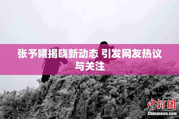张予曦揭晓新动态 引发网友热议与关注