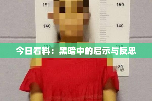 今日看料：黑暗中的启示与反思