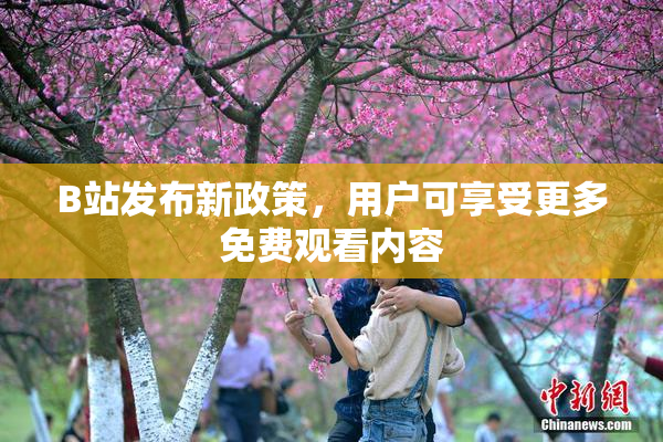 B站发布新政策，用户可享受更多免费观看内容
