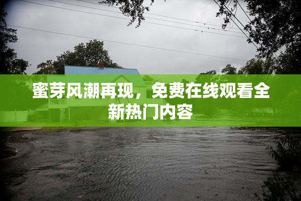 蜜芽风潮再现，免费在线观看全新热门内容