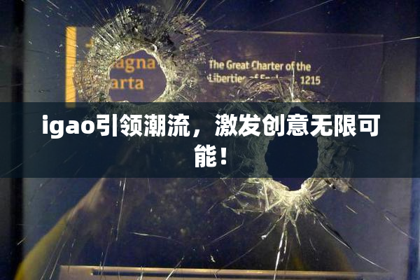 igao引领潮流，激发创意无限可能！