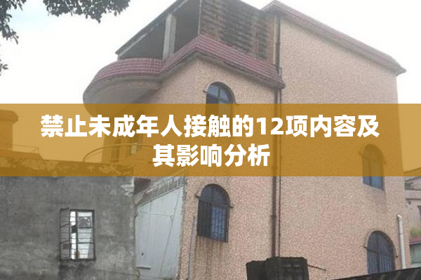 禁止未成年人接触的12项内容及其影响分析