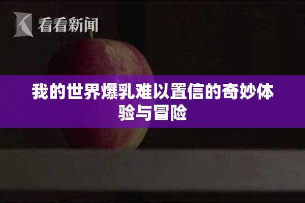 我的世界爆乳难以置信的奇妙体验与冒险