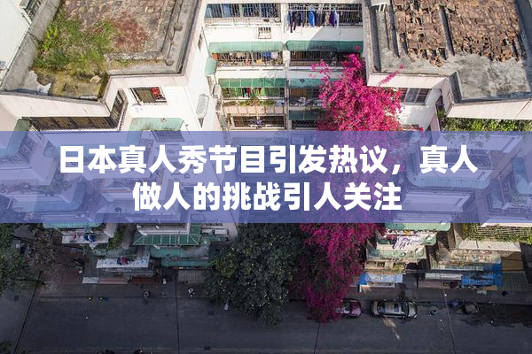 日本真人秀节目引发热议，真人做人的挑战引人关注