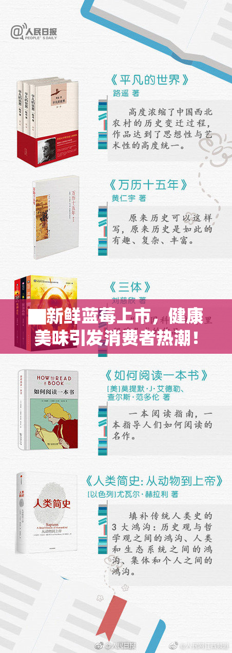▇新鲜蓝莓上市，健康美味引发消费者热潮！