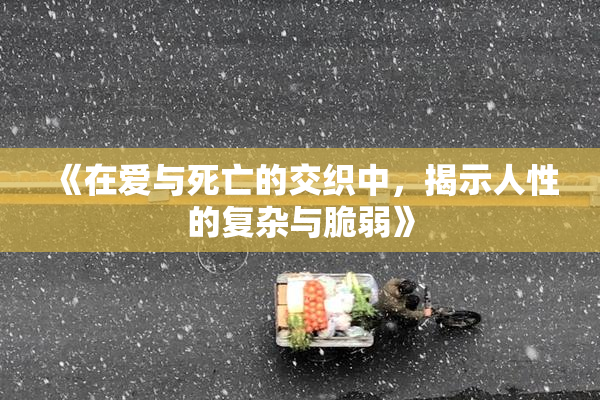 《在爱与死亡的交织中，揭示人性的复杂与脆弱》