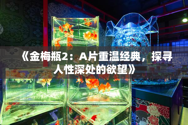 《金梅瓶2：A片重温经典，探寻人性深处的欲望》