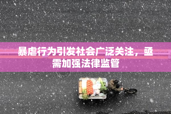 暴虐行为引发社会广泛关注，亟需加强法律监管