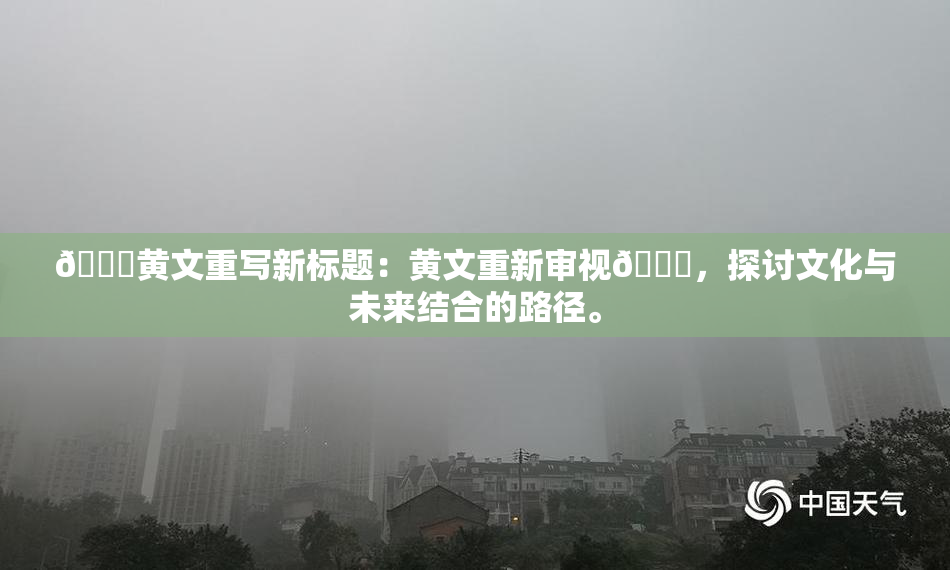 🔞黄文重写新标题：黄文重新审视🔞，探讨文化与未来结合的路径。