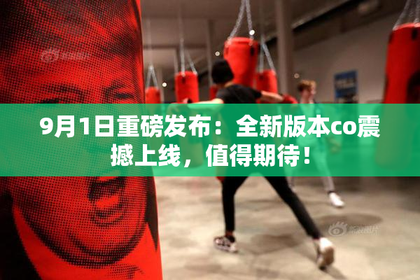 9月1日重磅发布：全新版本co震撼上线，值得期待！