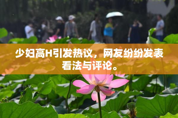 少妇高H引发热议，网友纷纷发表看法与评论。