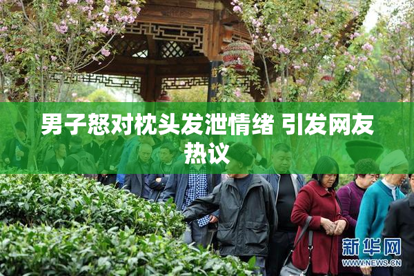 男子怒对枕头发泄情绪 引发网友热议