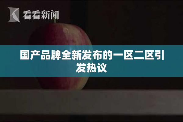 国产品牌全新发布的一区二区引发热议