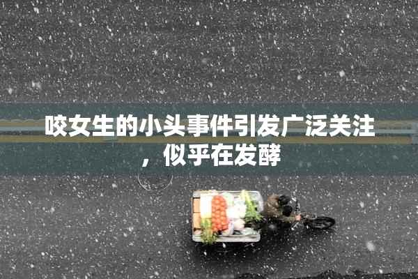 咬女生的小头事件引发广泛关注，似乎在发酵