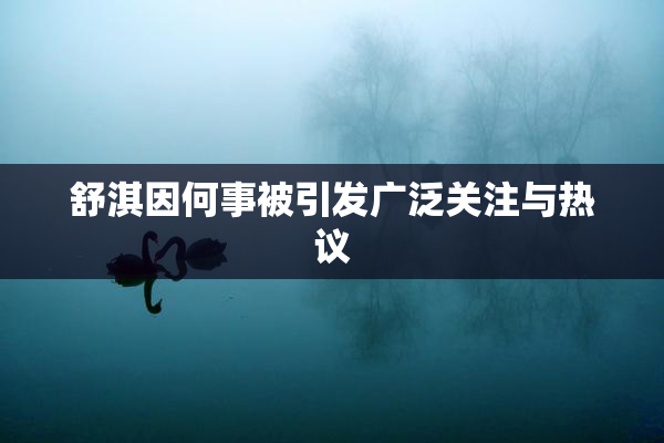 舒淇因何事被引发广泛关注与热议