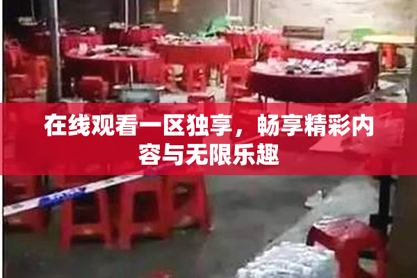 在线观看一区独享，畅享精彩内容与无限乐趣