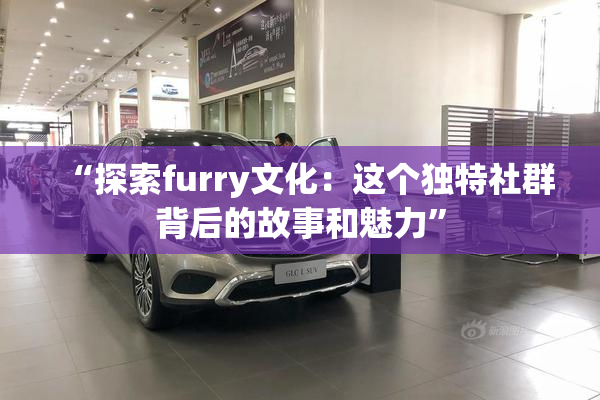 “探索furry文化：这个独特社群背后的故事和魅力”