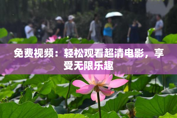 免费视频：轻松观看超清电影，享受无限乐趣