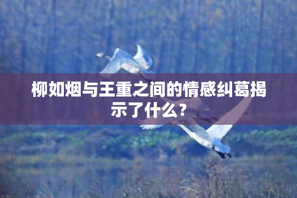 柳如烟与王重之间的情感纠葛揭示了什么？