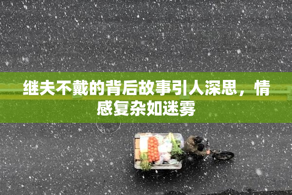 继夫不戴的背后故事引人深思，情感复杂如迷雾