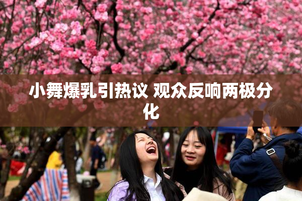 小舞爆乳引热议 观众反响两极分化