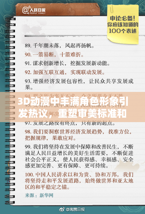3D动漫中丰满角色形象引发热议，重塑审美标准和文化影响