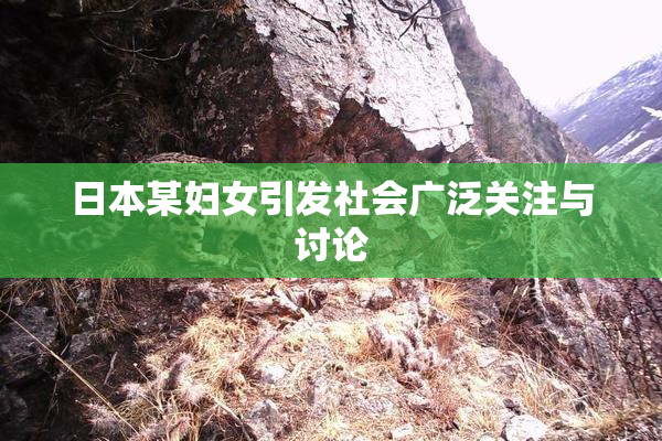 日本某妇女引发社会广泛关注与讨论