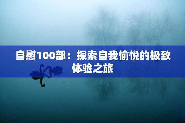 自慰100部：探索自我愉悦的极致体验之旅