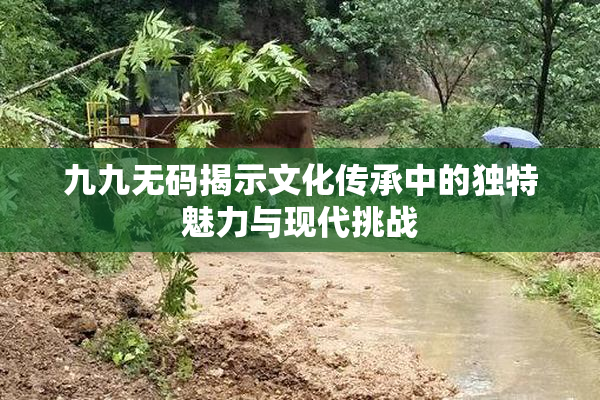 九九无码揭示文化传承中的独特魅力与现代挑战