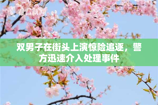 双男子在街头上演惊险追逐，警方迅速介入处理事件