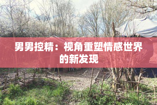 男男控精：视角重塑情感世界的新发现