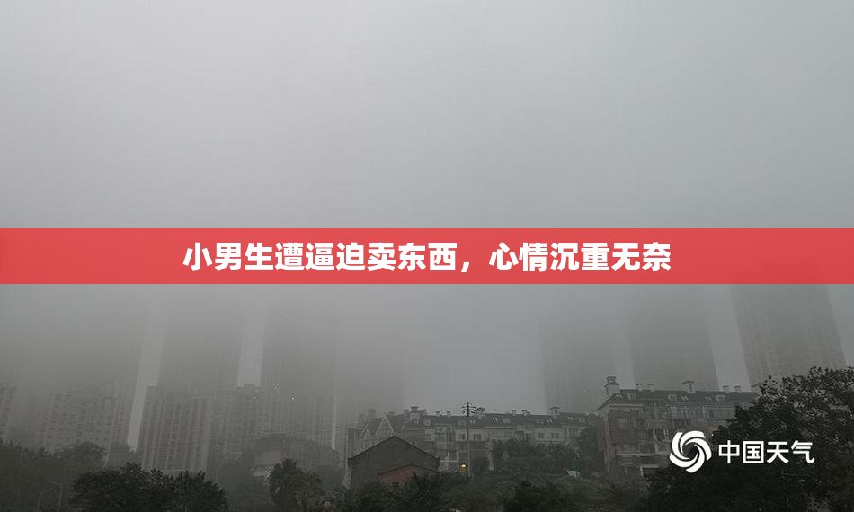 小男生遭逼迫卖东西，心情沉重无奈