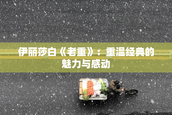 伊丽莎白《老重》：重温经典的魅力与感动