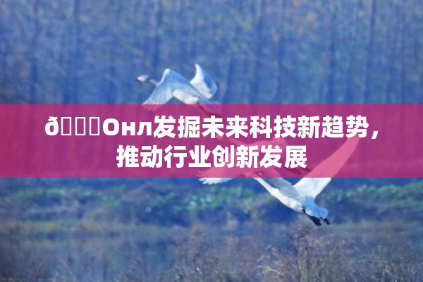🐔Oнл发掘未来科技新趋势，推动行业创新发展