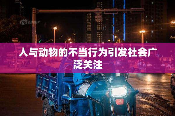 人与动物的不当行为引发社会广泛关注
